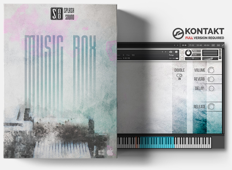 Product box of the Musicbox library for KONTAKT