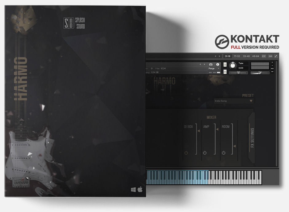 Product box of the Harmo library for KONTAKT